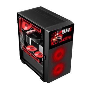 Ant Esports ICE Digital C3 ATX Gaming Cabinet – Black | Support ATX, Micro-ATX, Mini-ITX, Pre-Installed 2 Front Fans & 1 Rear ARGB Fans